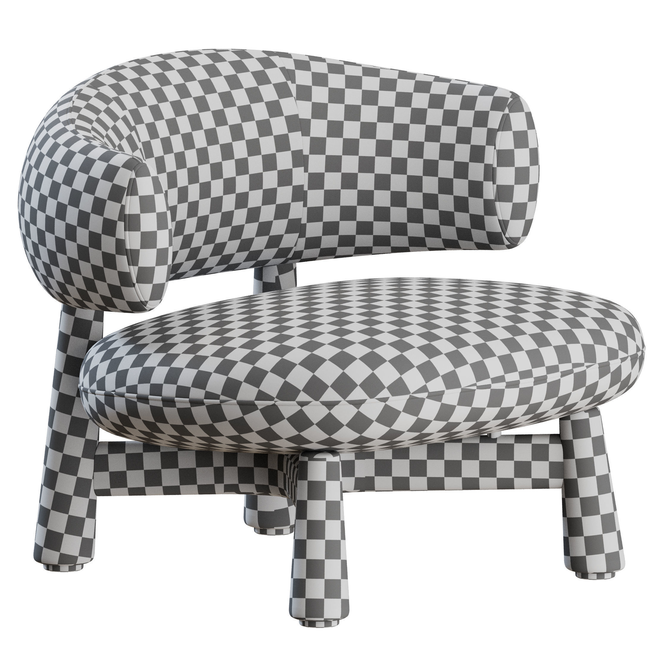 Olaf Armchair by Baxter 3D model_2