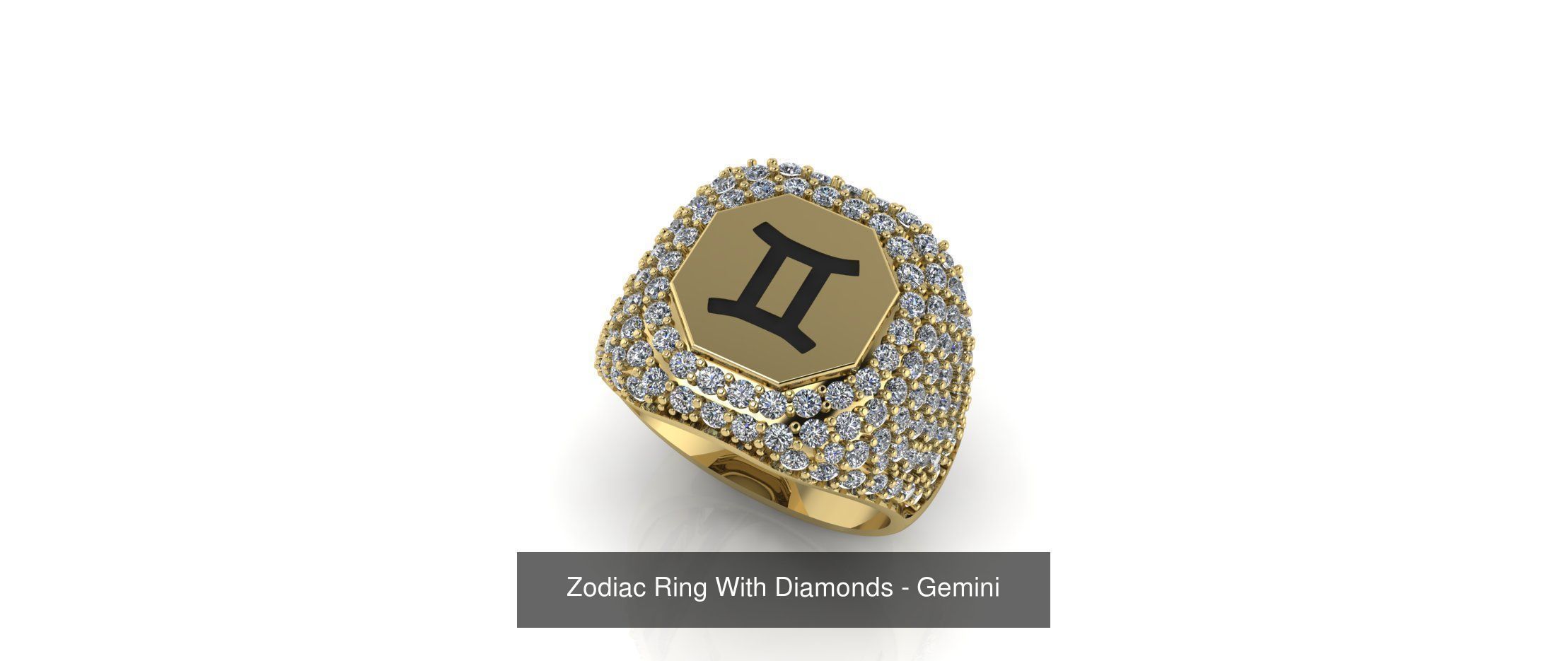 Zodiac Rings 3D Model Collection_5