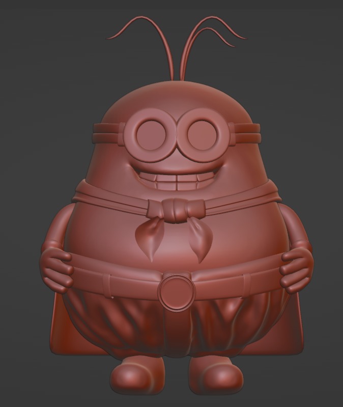 Minion fusion with buu Arttoy 3D print model_4