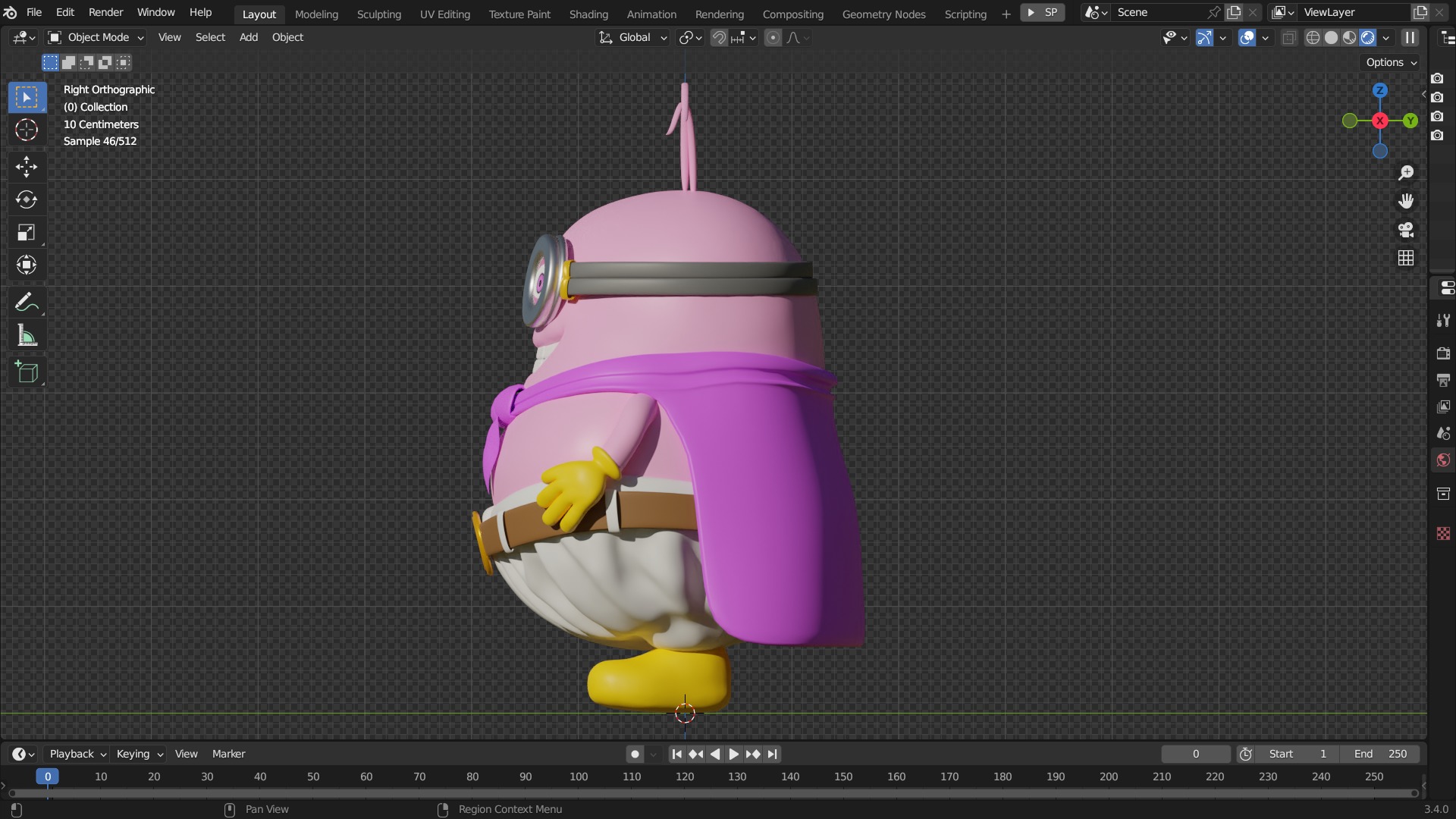Minion fusion with buu Arttoy 3D print model_1