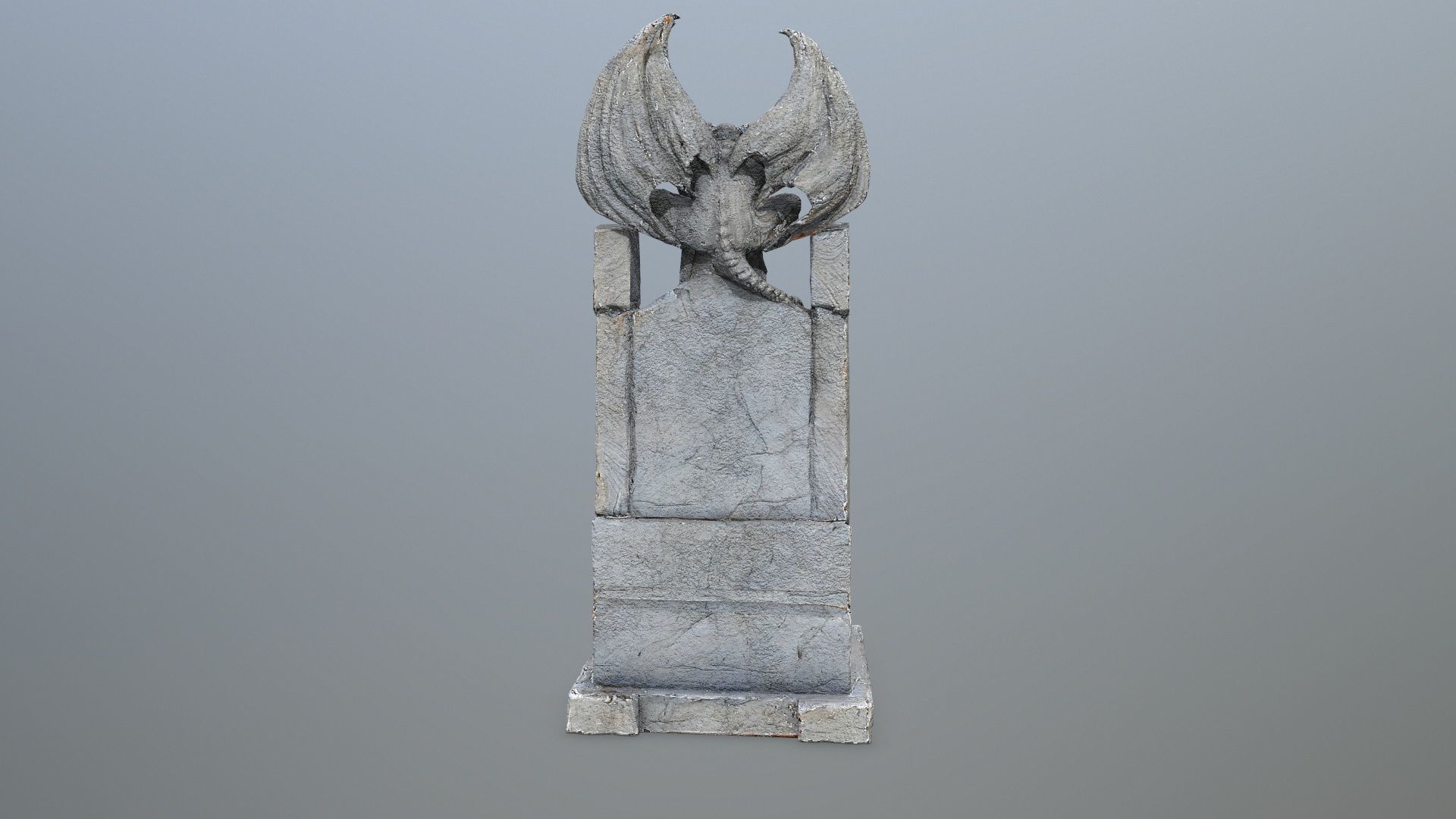  Devil Stone Throne Low-poly 3D model_7