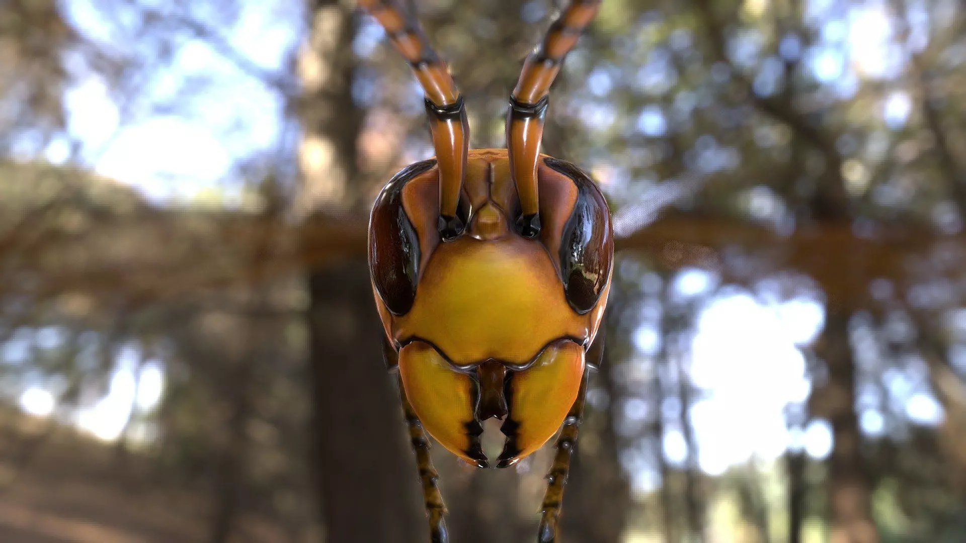 hovering wasp 3D model