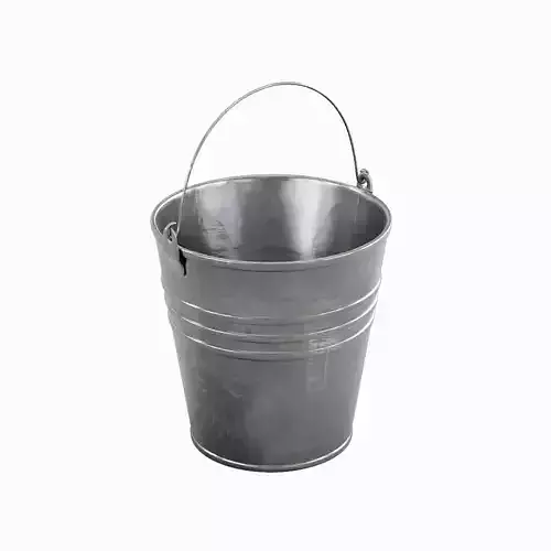 Scratched Steel Bucket
