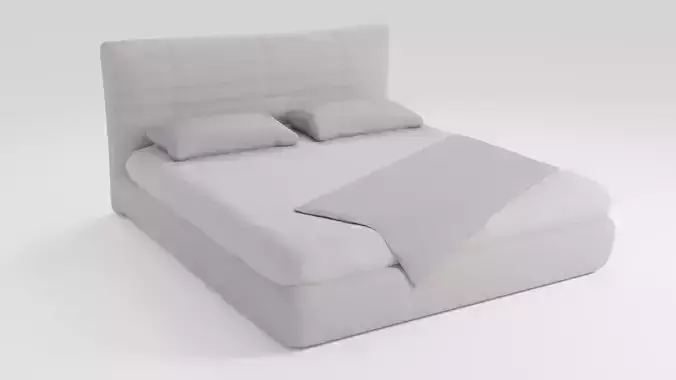 Bed in a modern minimalist style