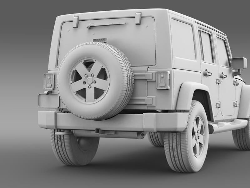 Jeep Wrangler Unlimited 2011 3D model_16