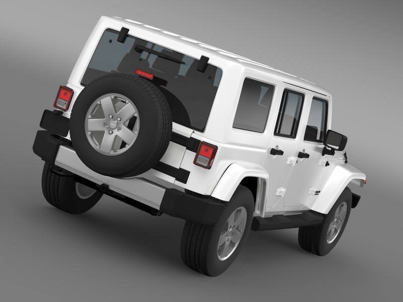 Jeep Wrangler Unlimited 2011 3D model_1
