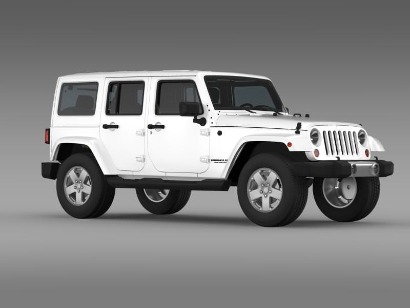 Jeep Wrangler Unlimited 2011 3D model_13