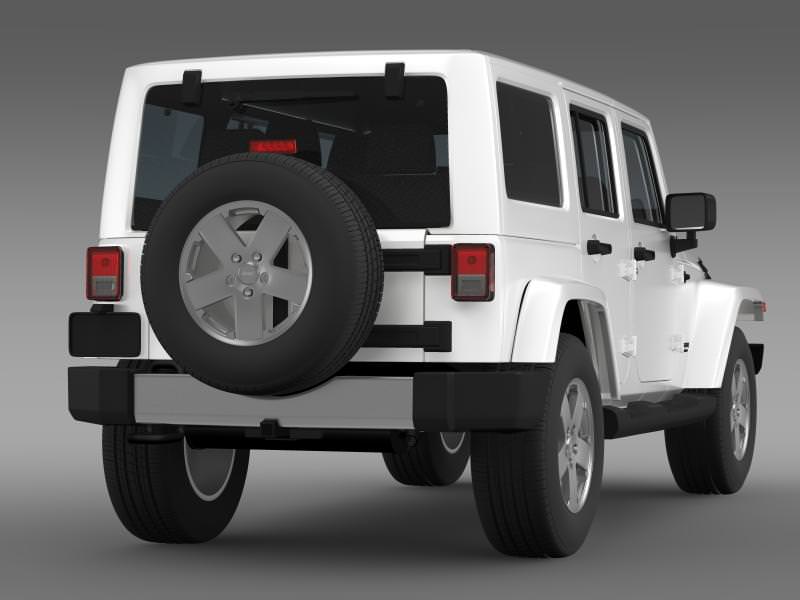 Jeep Wrangler Unlimited 2011 3D model_9