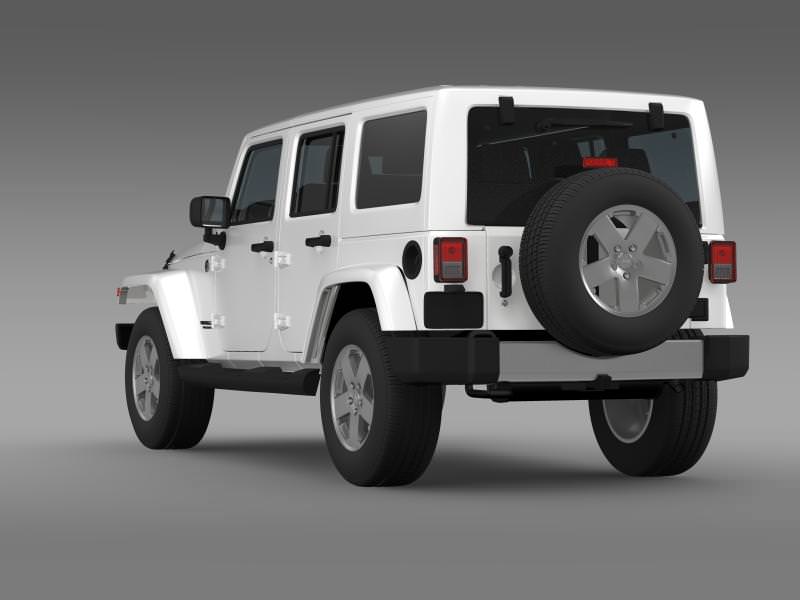 Jeep Wrangler Unlimited 2011 3D model_8