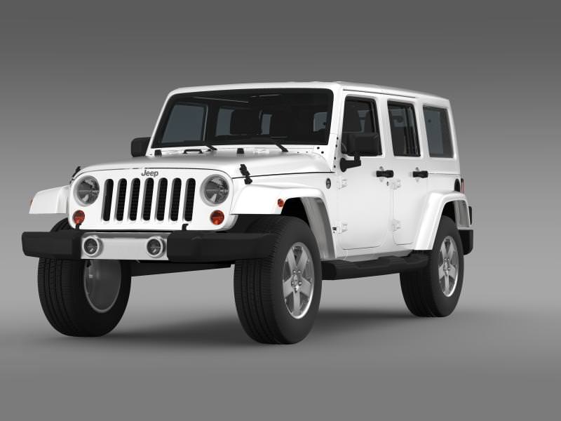 Jeep Wrangler Unlimited 2011 3D model_4