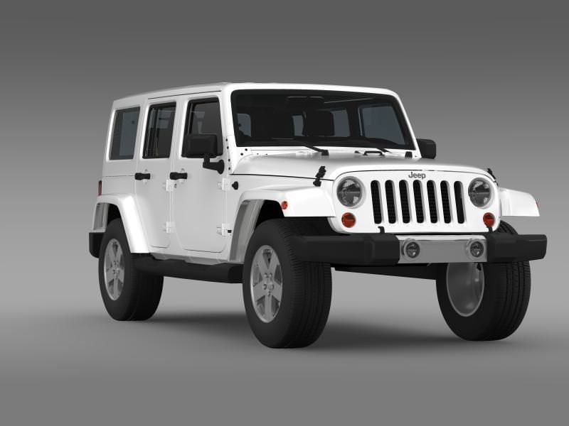 Jeep Wrangler Unlimited 2011 3D model_11