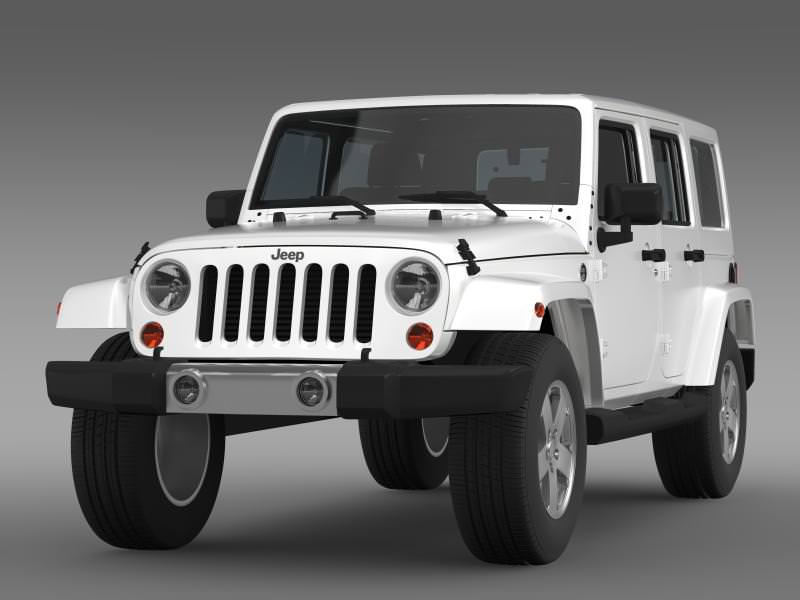 Jeep Wrangler Unlimited 2011 3D model_2