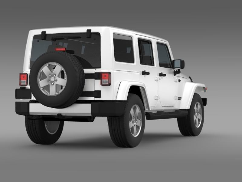 Jeep Wrangler Unlimited 2011 3D model_7