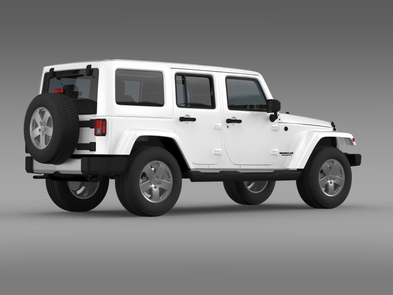 Jeep Wrangler Unlimited 2011 3D model_10