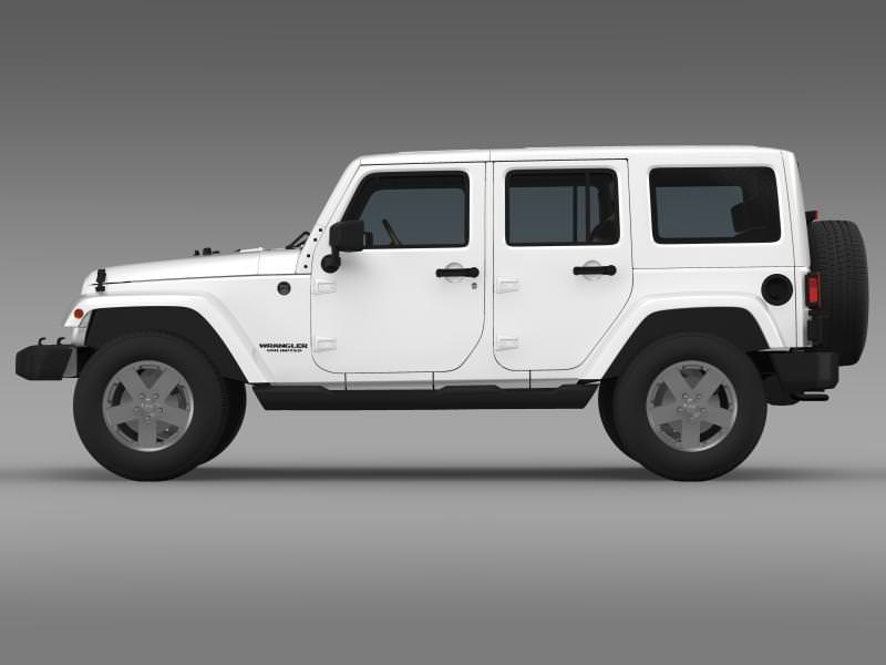 Jeep Wrangler Unlimited 2011 3D model_5