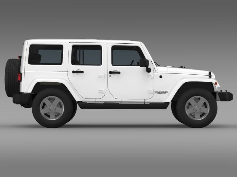 Jeep Wrangler Unlimited 2011 3D model_12