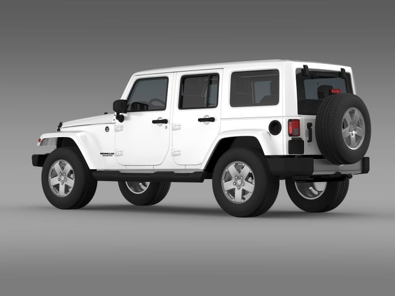 Jeep Wrangler Unlimited 2011 3D model_6