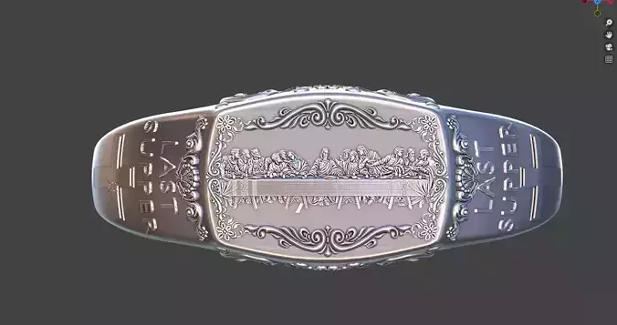 last supper themed ring