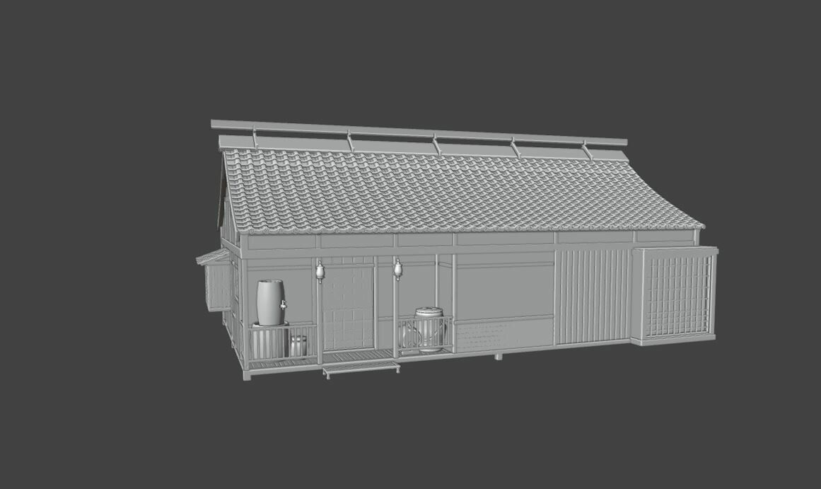 Asian Japanese PBR Building Collection 3D model_104