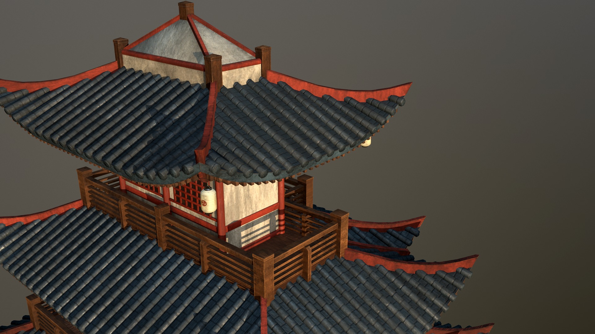 Asian Japanese PBR Building Collection 3D model_64