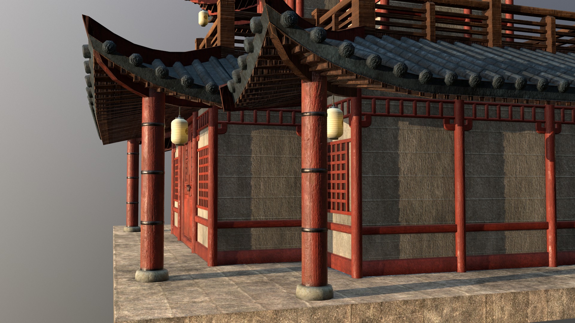 Asian Japanese PBR Building Collection 3D model_66