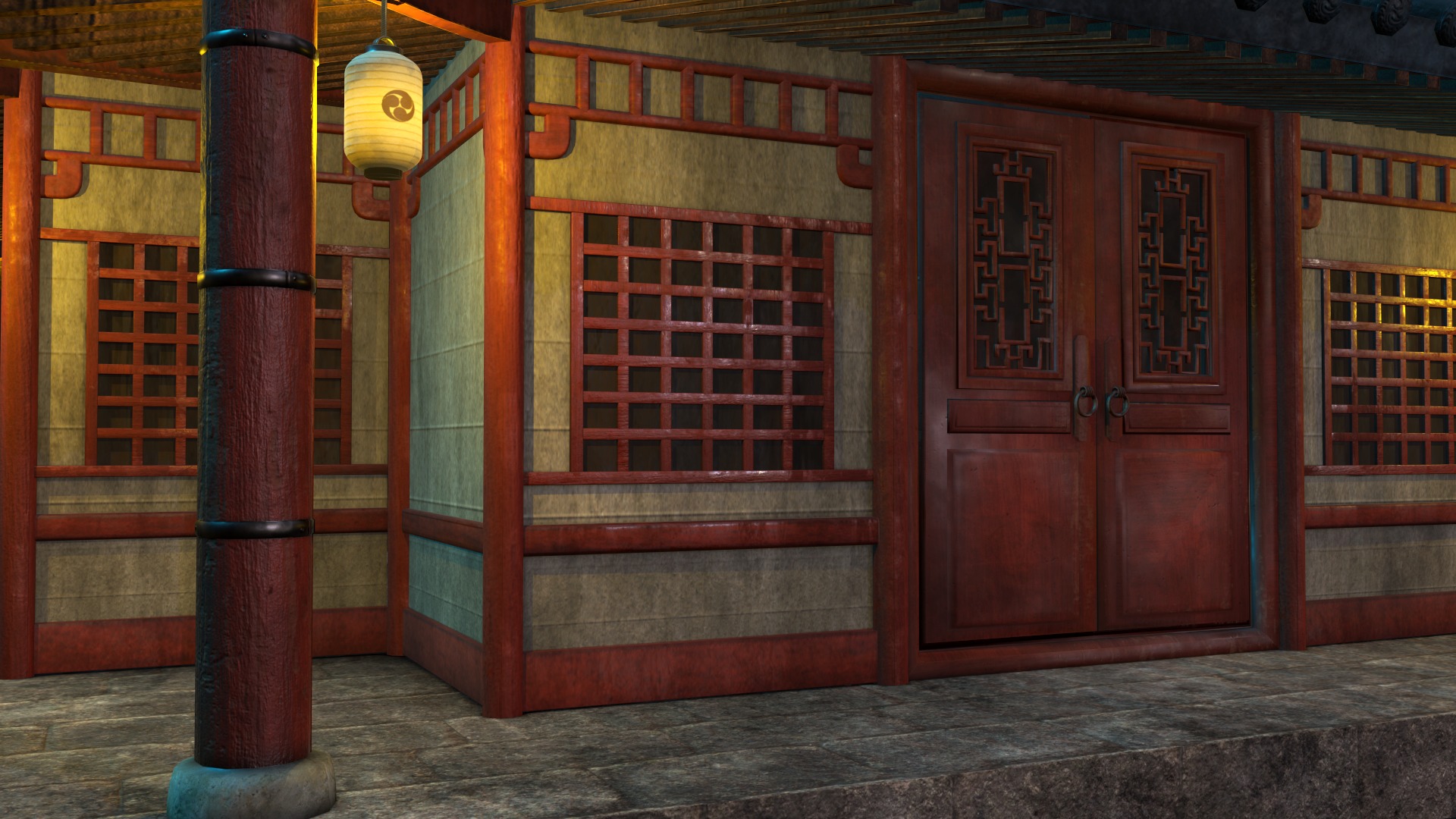 Asian Japanese PBR Building Collection 3D model_74