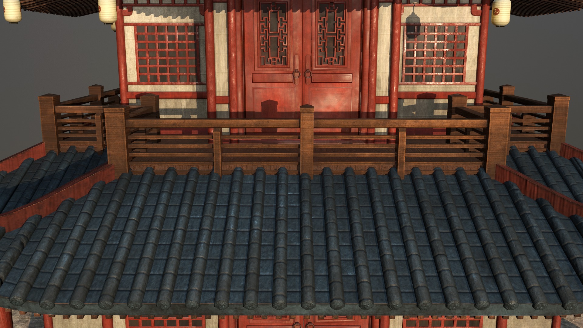Asian Japanese PBR Building Collection 3D model_63