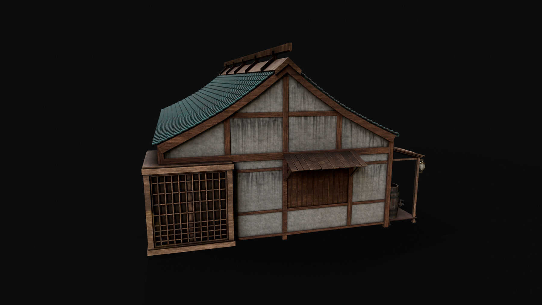 Asian Japanese PBR Building Collection 3D model_42