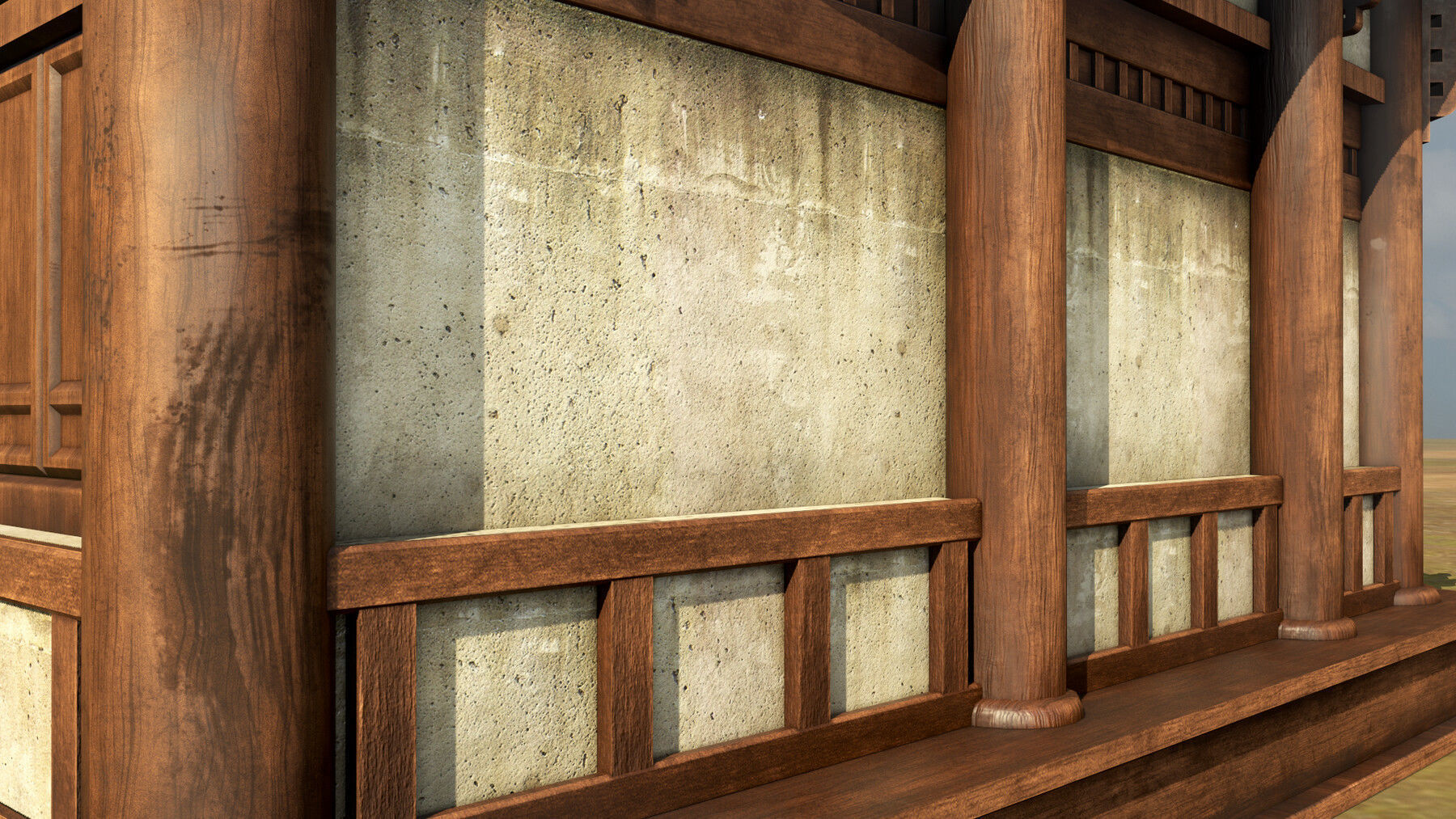Asian Japanese PBR Building Collection 3D model_47