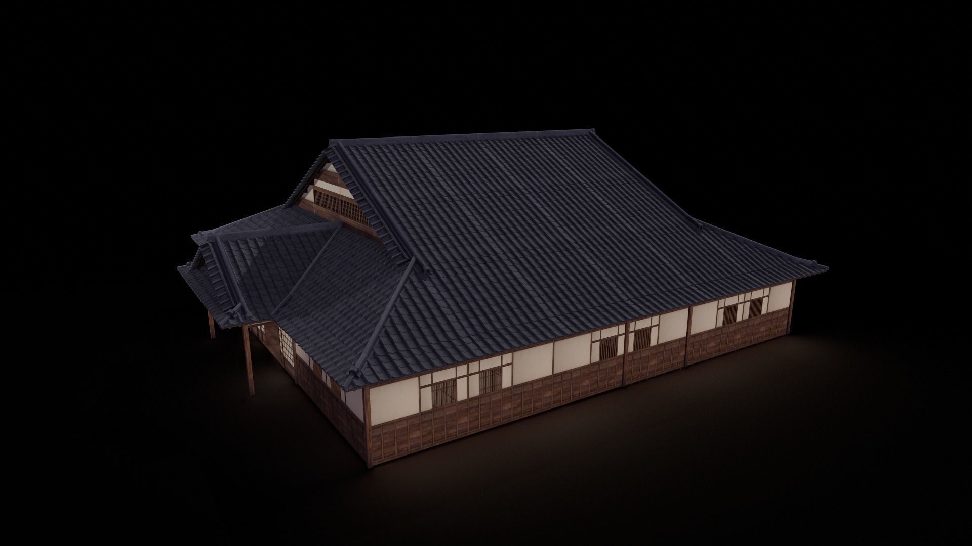 Asian Japanese PBR Building Collection 3D model_82