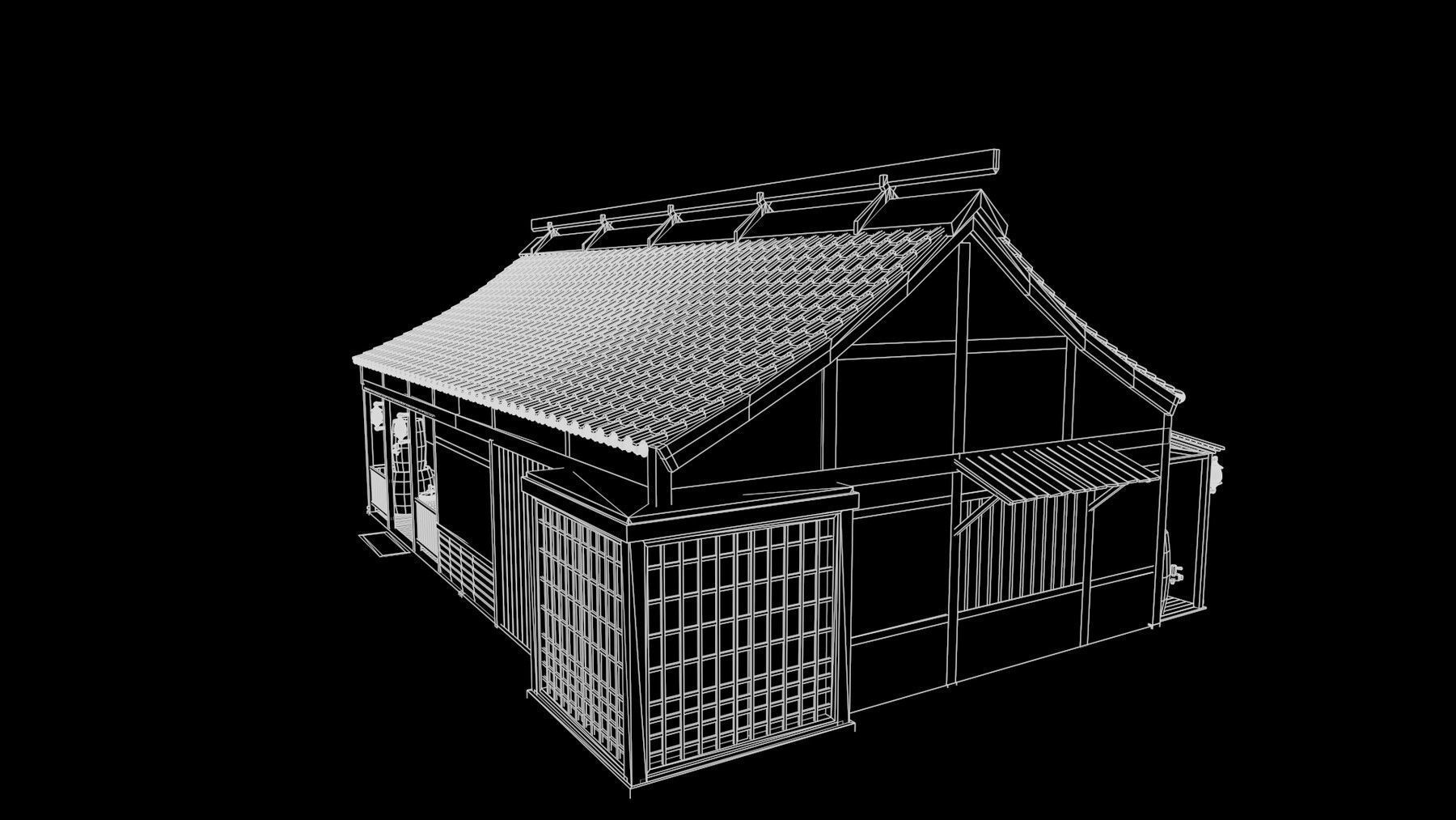 Asian Japanese PBR Building Collection 3D model_106