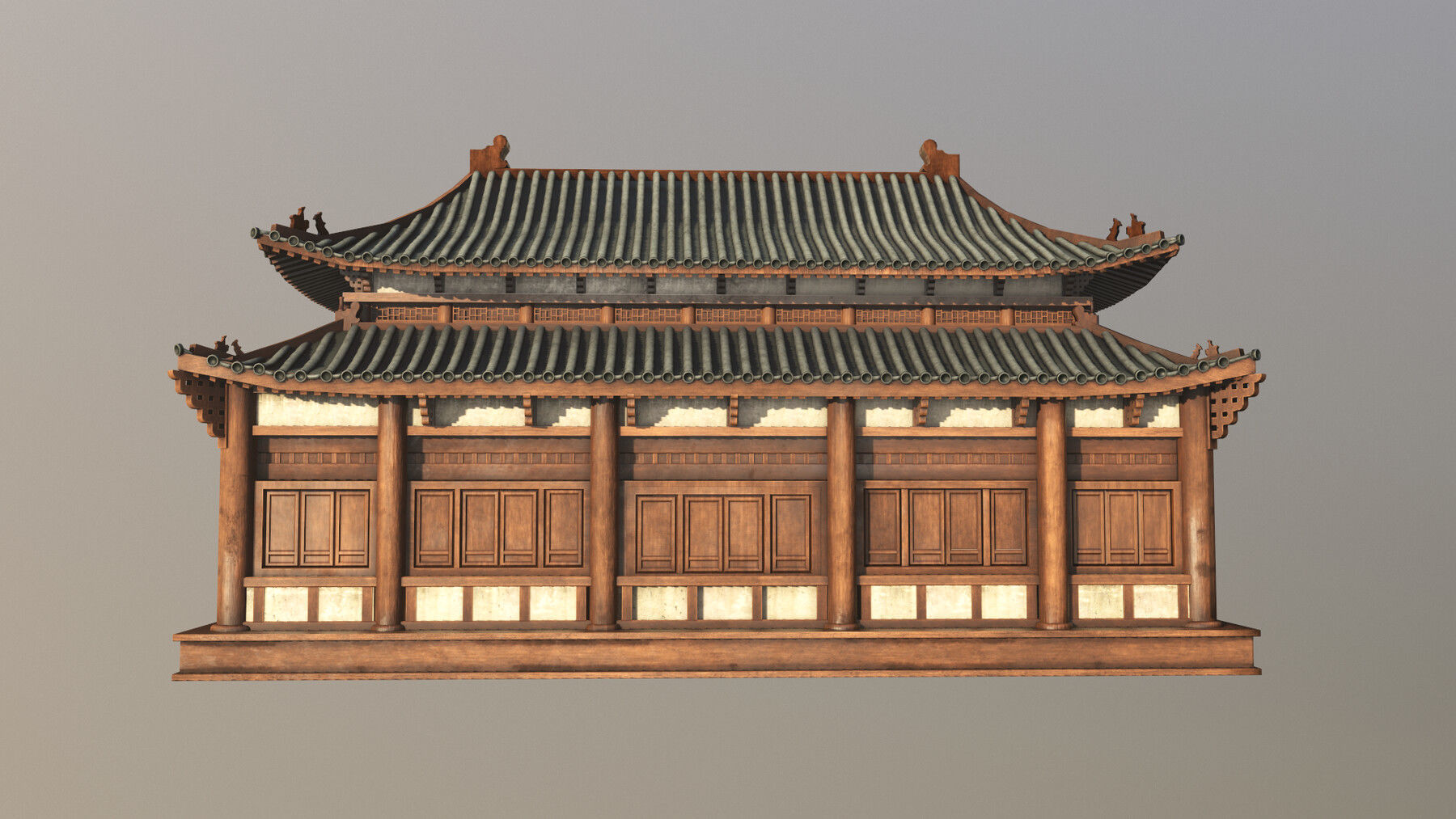 Asian Japanese PBR Building Collection 3D model_56