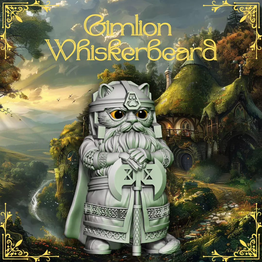 LORD OF THE CATS - GIMLION WHISKERBEARD 3D print model