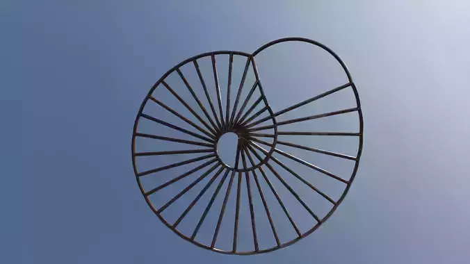 Voronoi based shell shaped mural