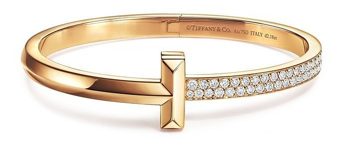 T1 Wide Diamond Hinged Bangle 3D print model