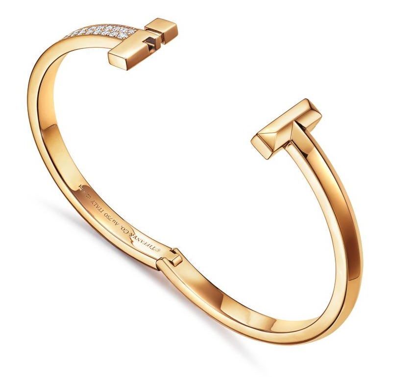 T1 Wide Diamond Hinged Bangle 3D print model_2