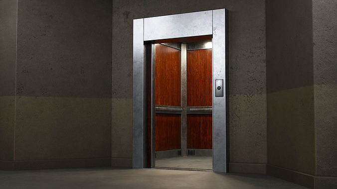 Classic Elevator Low-poly 3D model