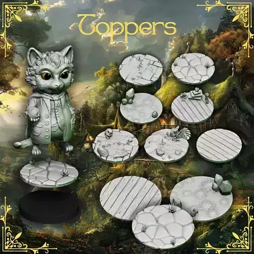 LORD OF THE CATS - TOPPERS 3D print model