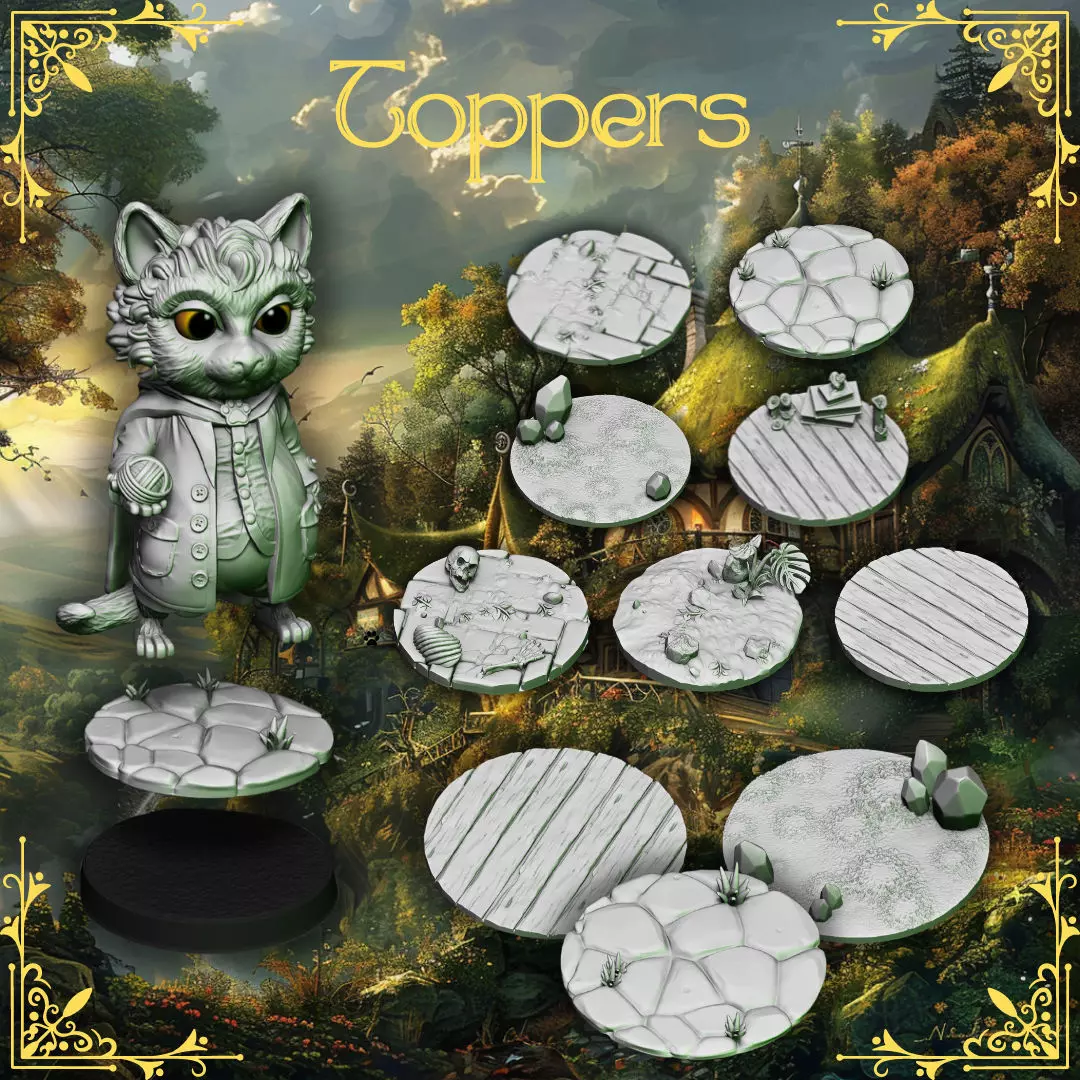 LORD OF THE CATS - TOPPERS 3D print model
