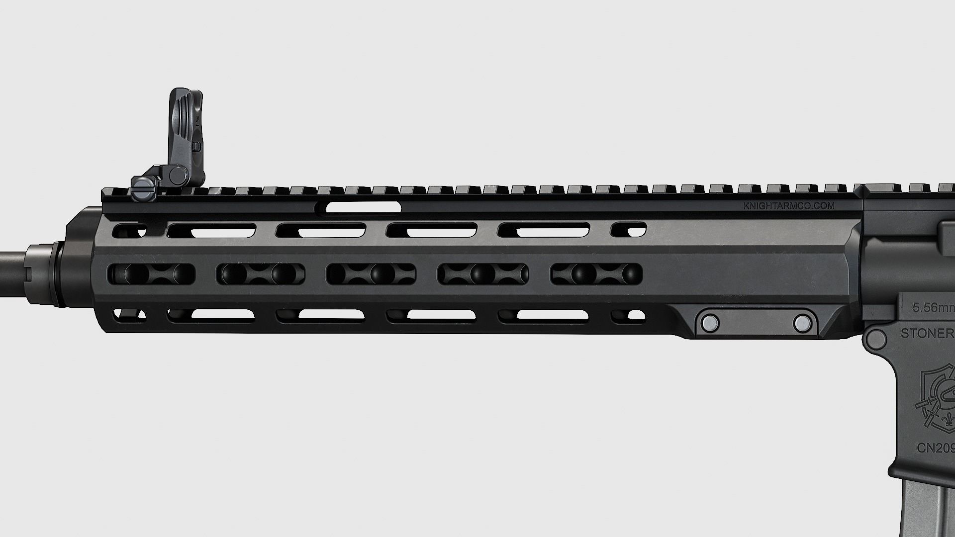 FF RAS 5 Handguard - Replica Low-poly 3D model_11