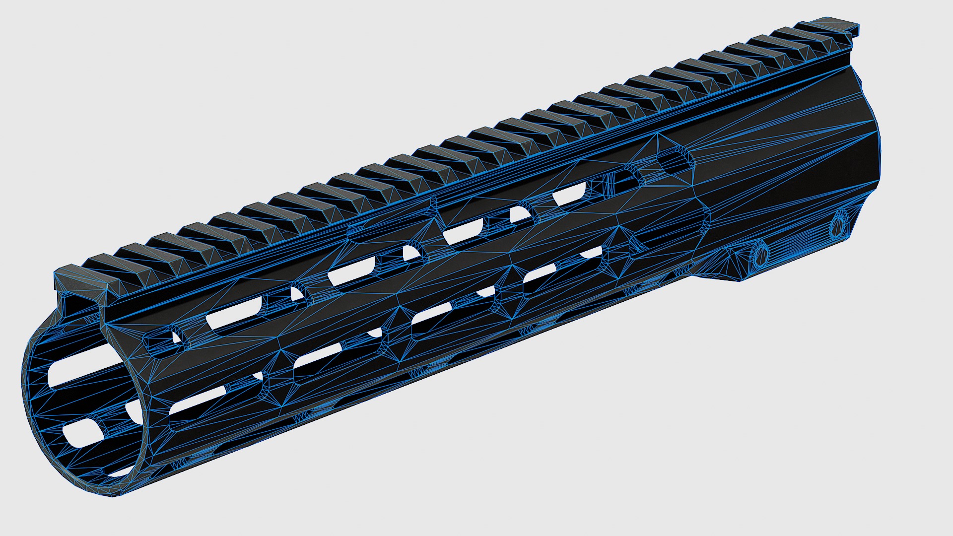 FF RAS 5 Handguard - Replica Low-poly 3D model_15