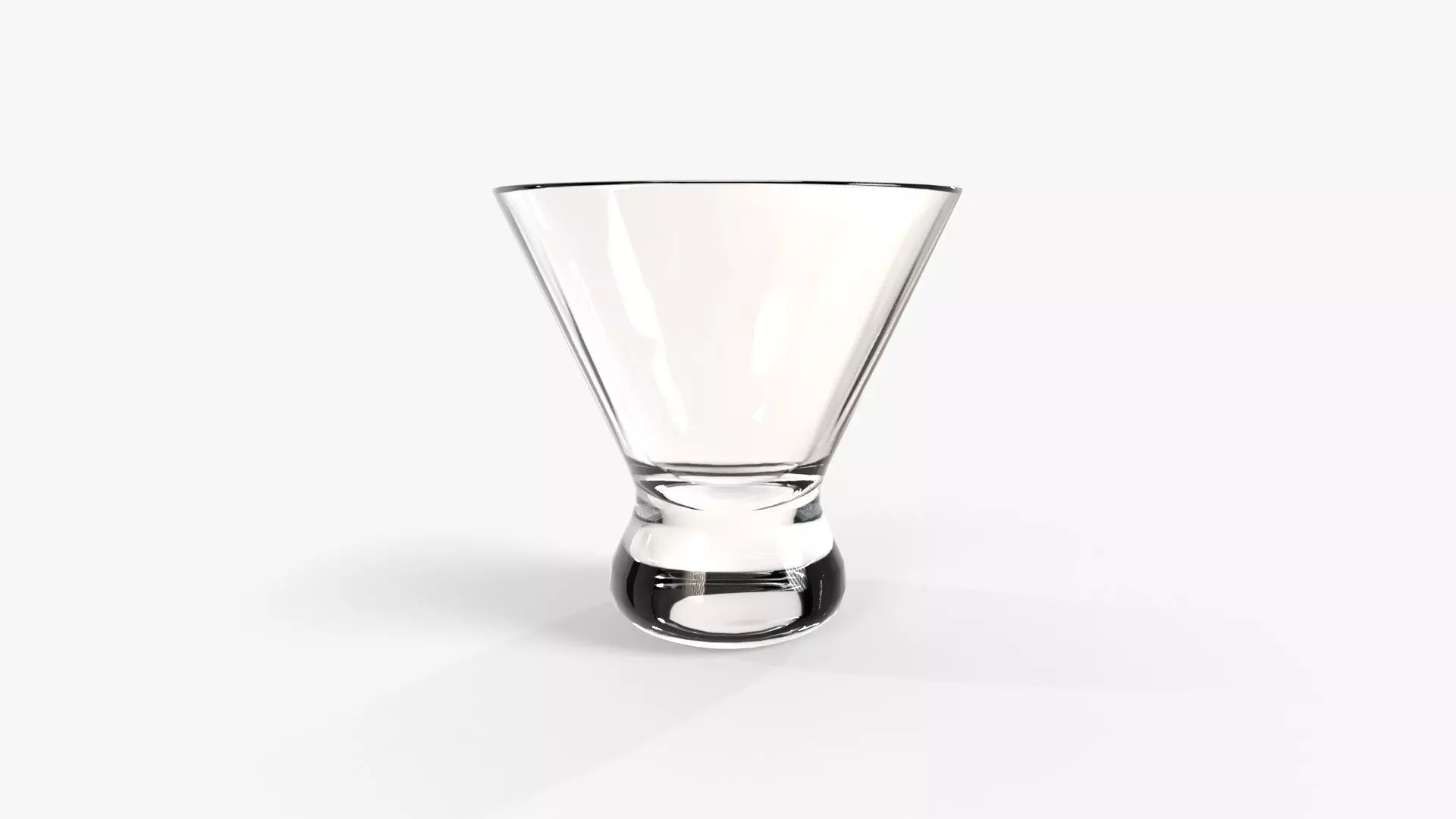 Cosmopolitan Glass Low-poly 3D model_0