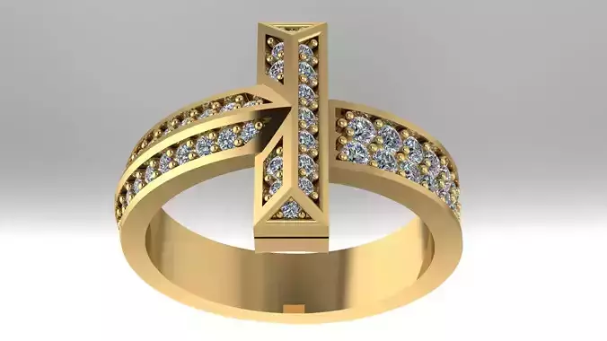Tiffany T T1 Ring stone 3D print model