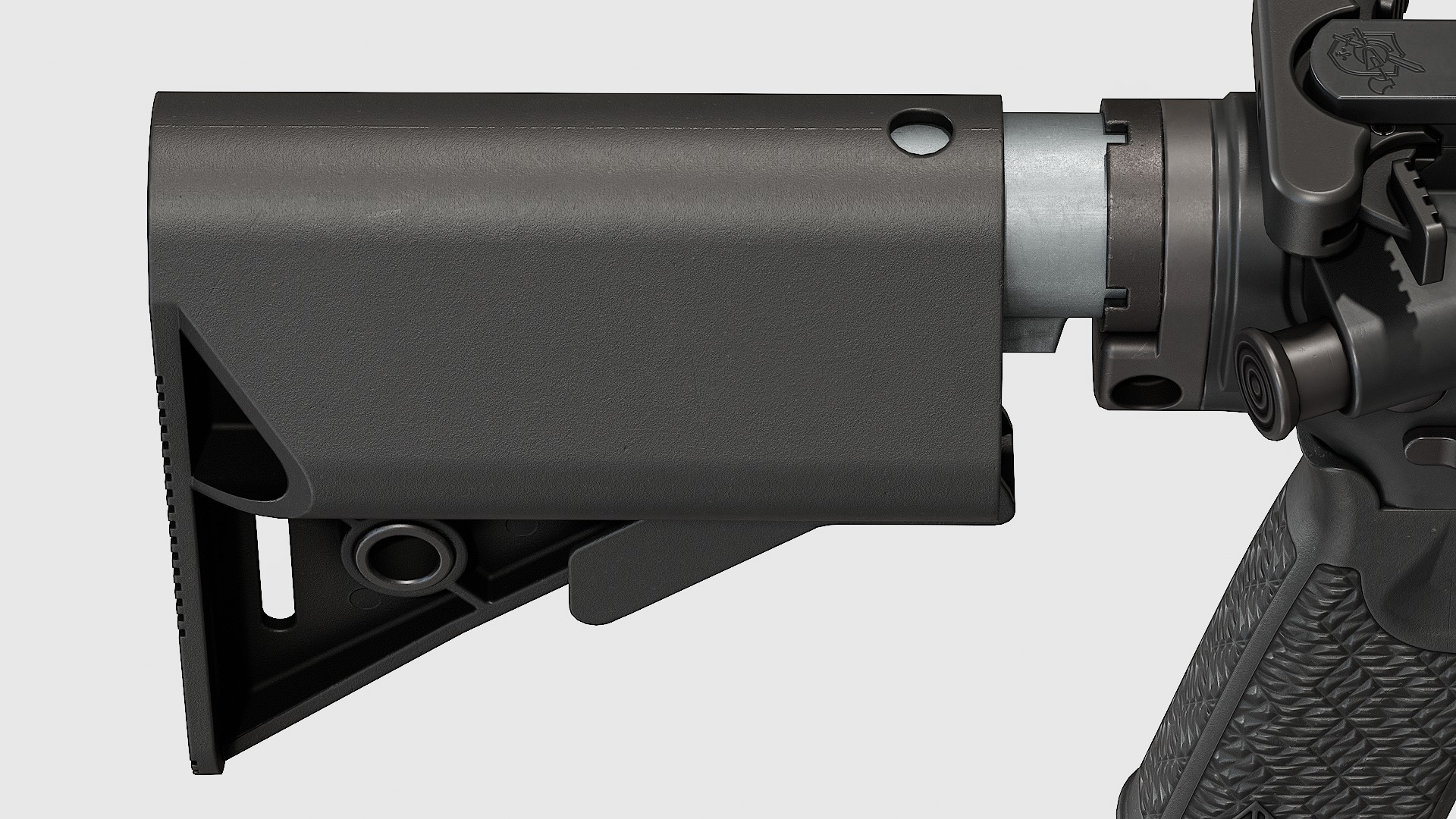 PDW Buttstock Kit - Replica Low-poly 3D model_14