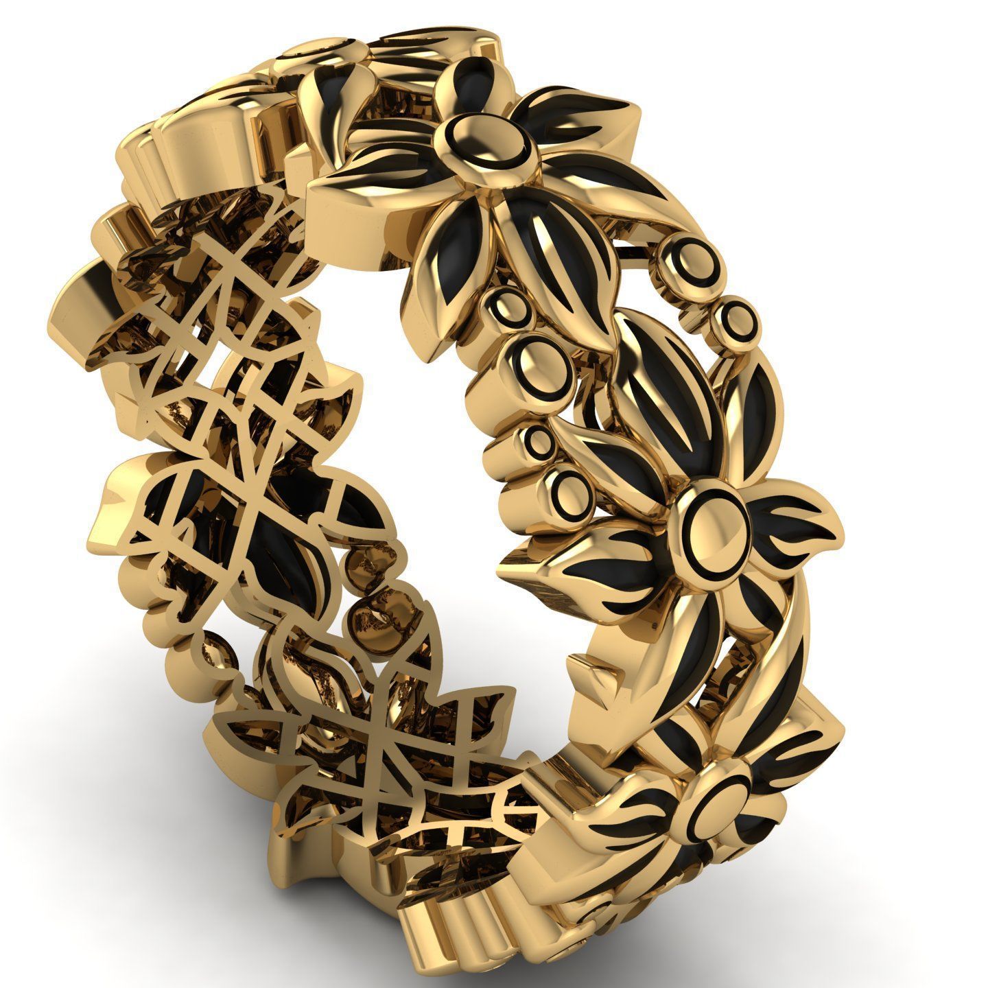 flower RING 3D print model_0