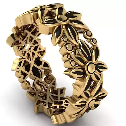 flower RING 3D print model