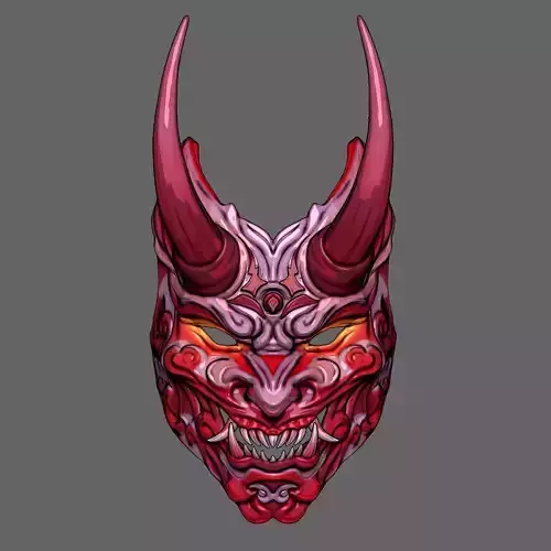Oni-mask-03 3D print model