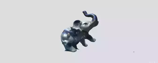 3D Indian Porcelain Elephant  3D model