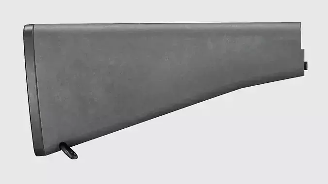 A2 Buttstock - Replica Low-poly 3D model