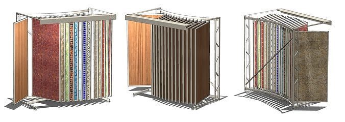 Tile display stand 3D model